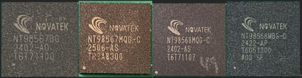Consumer battery IPCAM,USB camera, ecological camera, parking surveillance SoC NT98567BGA, NT98567MQG, NT98568MQG, NT98568MBG version A